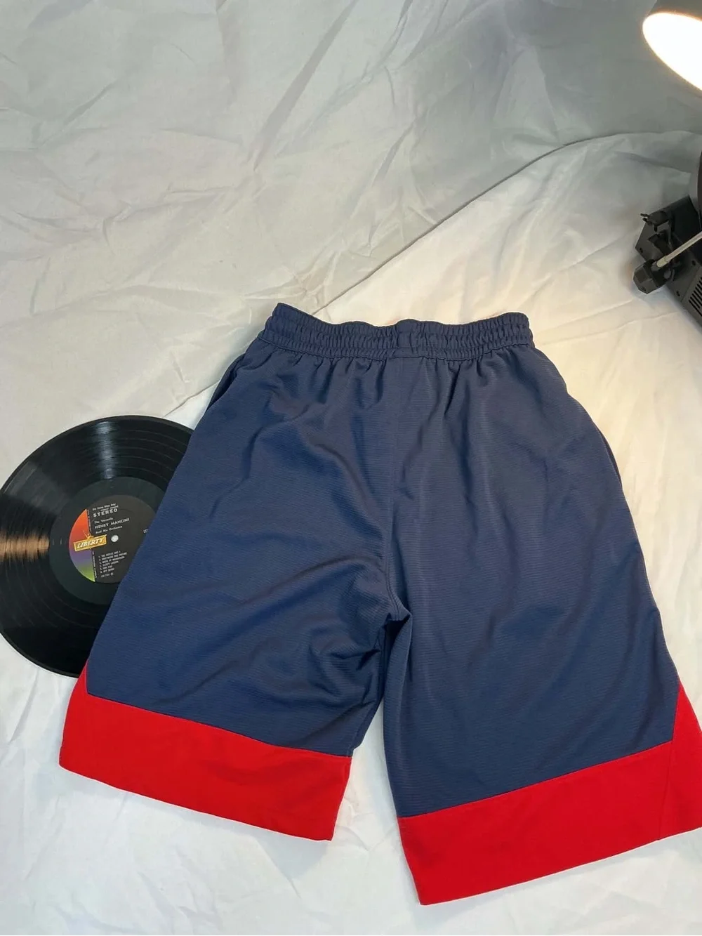 Nike Boys Navy Blue and Red Performance Shorts